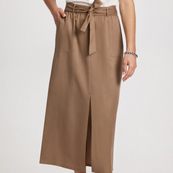 Laura Front Slit Midi Skirt, Size 0 - Picture 1 of 7